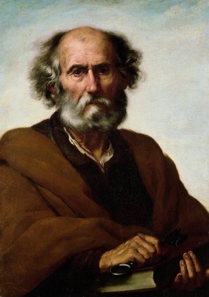 Saint Peter by Francisco Herrera The Elder Oil Painting