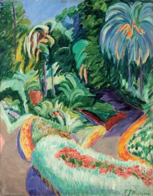 Garden by Francisco Iturrino Oil Painting