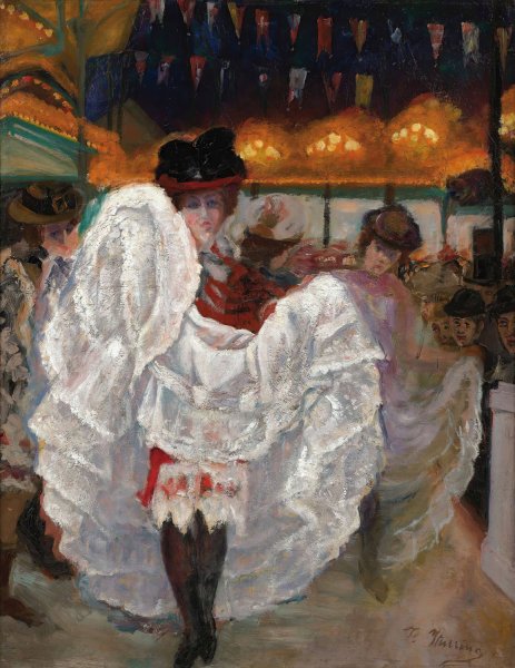 Le Cancan by Francisco Iturrino - Hand-Painted Oil Painting Reproduction