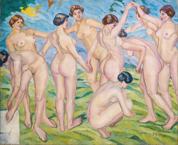 Nudes  by Francisco Iturrino - Hand-Painted Oil Painting Reproduction