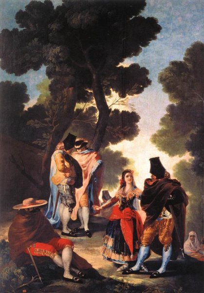 Main Product Photo of A Walk in Andalusia Painting by Francisco Goya