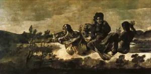 Atropos also known as The Fates Oil painting by Francisco Goya