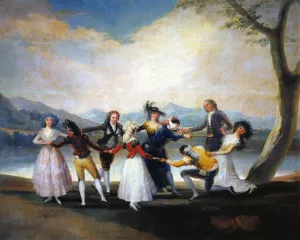 Blind Man's Bluff by Francisco Goya - Oil Painting Reproduction
