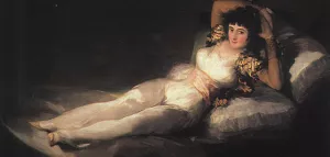 Clothed Maja Oil painting by Francisco Goya