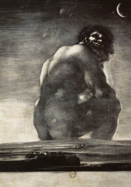 Main Product Photo of Colossus Painting by Francisco Goya