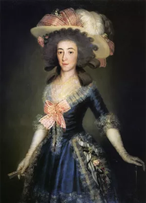 Condesa-Duquesa de Benavente by Francisco Goya Oil Painting
