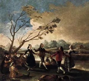 Dance of the Majos at the Banks of Manzanares Oil painting by Francisco Goya