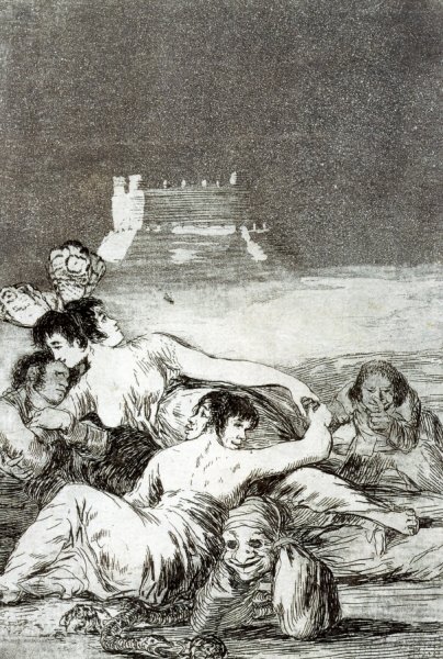 Dream of Lying and Inconstancy by Francisco Goya - Hand-Painted Oil Painting Reproduction