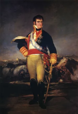 Fernando VII in an Encampment by Francisco Goya Oil Painting