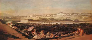 Festival at the Meadow of San Isadore by Francisco Goya - Oil Painting Reproduction