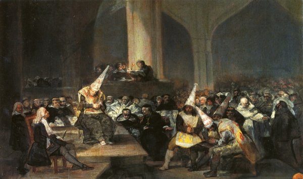 Main Product Photo of Inquisition Scene Painting by Francisco Goya