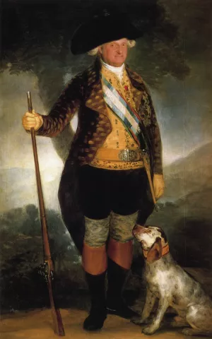 King Carlos IV in Hunting Costume Oil painting by Francisco Goya