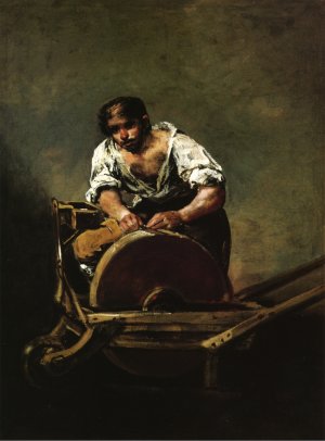 Knife Grinder by Francisco Goya Oil Painting