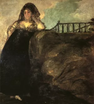 La Leocadia painting by Francisco Goya