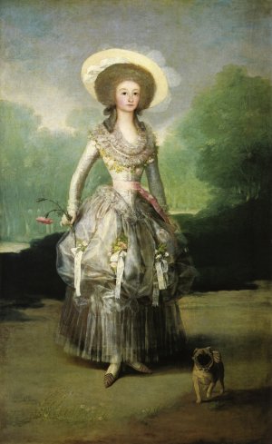 Mariana de Pontejos Oil painting by Francisco Goya