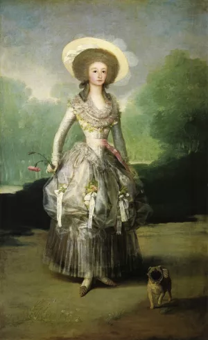 Mariana de Pontejos by Francisco Goya Oil Painting