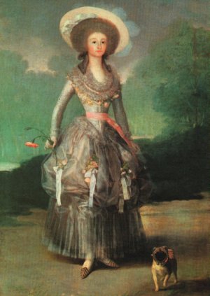 Marquesa de Pontejos Oil painting by Francisco Goya