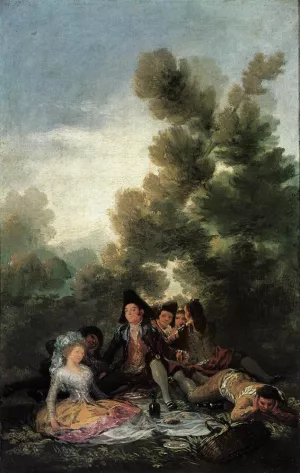 Picnic painting by Francisco Goya