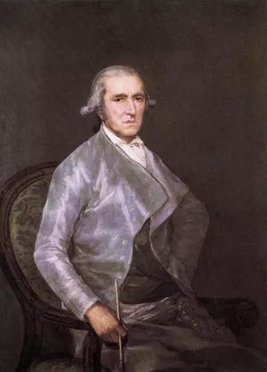 Portrait of Francisco Bayeu by Francisco Goya Oil Painting
