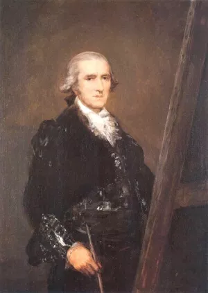 Portrait of the Painter Francisco Bayeu by Francisco Goya Oil Painting