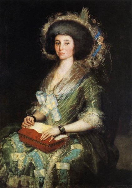 Main Product Photo of Portrait of the Wife of Juan Agustin Cean Bermudez Painting by Francisco Goya