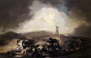 Robbery painting by Francisco Goya