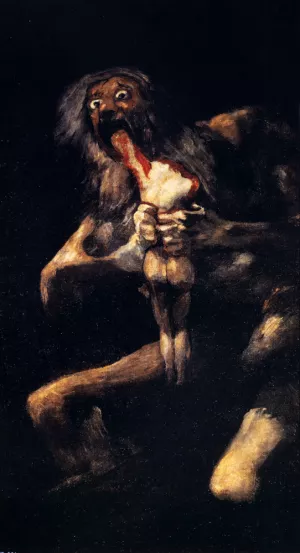 Saturn Devouring His Sons Oil painting by Francisco Goya