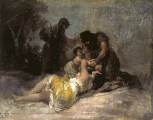 Scene of Rape and Murder by Francisco Goya Oil Painting