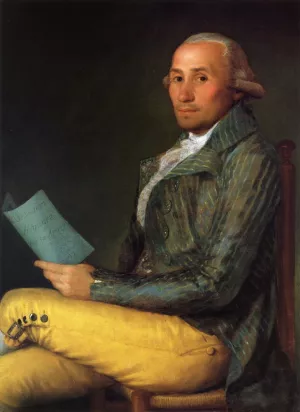 Sebastian MartInez by Francisco Goya Oil Painting