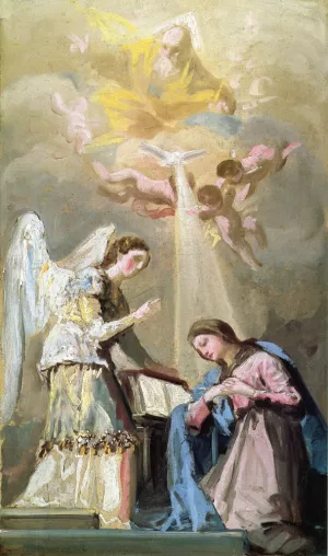 Sketch for The Annunciation by Francisco Goya Oil Painting