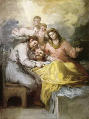 Sketch for The Death of Saint Joseph by Francisco Goya Oil Painting