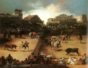 The Bullfight by Francisco Goya - Oil Painting Reproduction