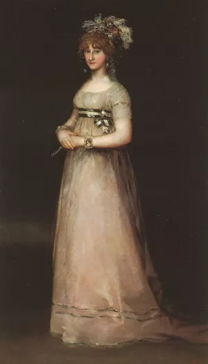 The Countess of Chinchon Oil painting by Francisco Goya