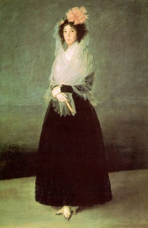 The Countess of El Carpio Oil painting by Francisco Goya