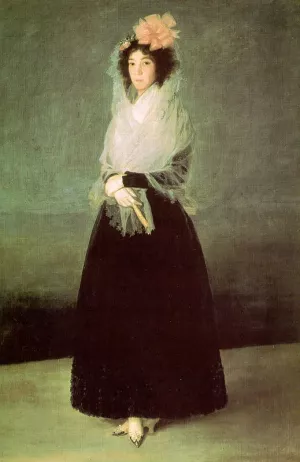 The Countess of El Carpio Oil painting by Francisco Goya