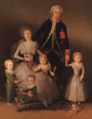 The Duke and Duchess of Osuna and Their Children by Francisco Goya Oil Painting