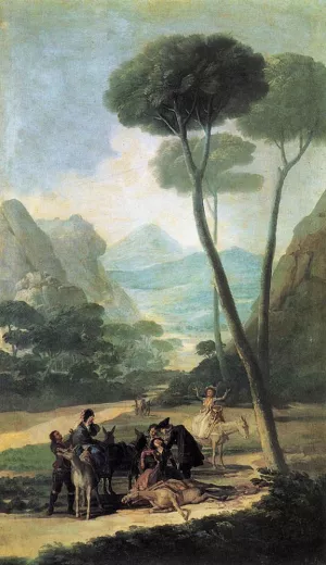 The Fall La Caida by Francisco Goya Oil Painting