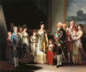 The Family of Chaffrles IV painting by Francisco Goya