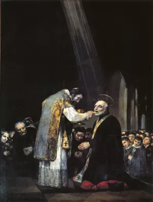 The Last Communion of St Joseph of Calasanz by Francisco Goya - Oil Painting Reproduction