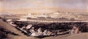 The Meadow of San Isidro on His Feast Day by Francisco Goya Oil Painting