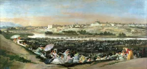 The Meadow of San Isidro by Francisco Goya - Oil Painting Reproduction