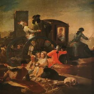 The Pottery Vendor Oil painting by Francisco Goya