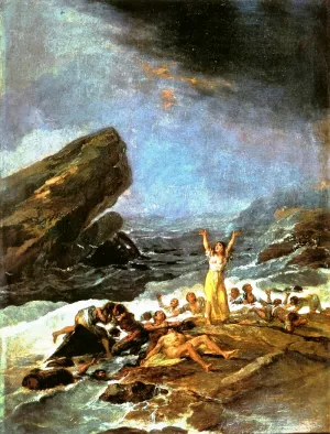 The Shipwreck painting by Francisco Goya
