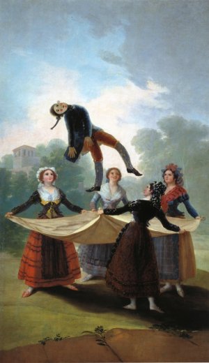 The Straw Manikin Oil painting by Francisco Goya