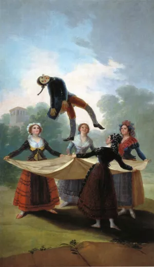 The Straw Manikin Oil painting by Francisco Goya
