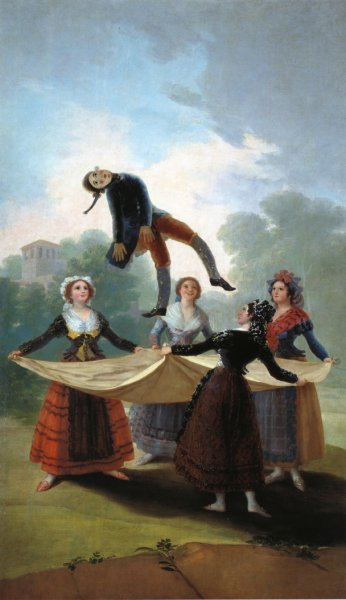 Main Product Photo of The Straw Manikin Painting by Francisco Goya