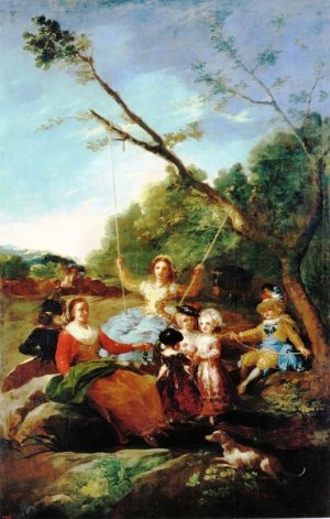 The Swing Oil painting by Francisco Goya