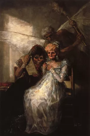 Time and the Old Women painting by Francisco Goya