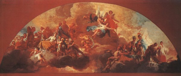 Main Product Photo of Virgin Mary as Queen of Martyrs Painting by Francisco Goya