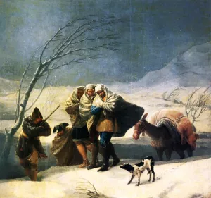 Winter painting by Francisco Goya